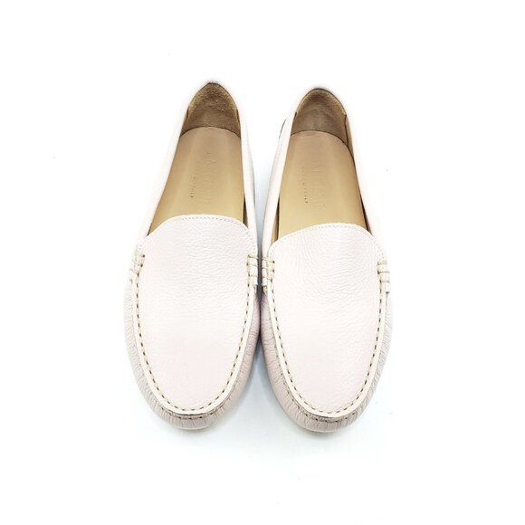 M.Gemi Felize Women’s Driving Loafers Light Blush Pebbled Leather 36.5 US 6-6.5 - Picture 6 of 9